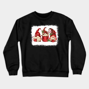 Cute Christmas Gnomes With Hot Cocoa Merry Christmas Crewneck Sweatshirt